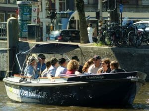 Amsterdam Canal Cruise Open Life Boat or Sloop