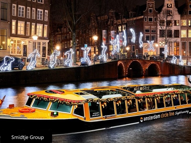 Boat Tour Anne Frank House Amsterdam Light Festival