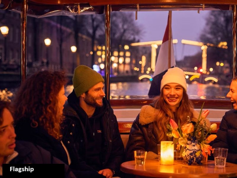 Saloon Boat Tour Amsterdam Light Festival